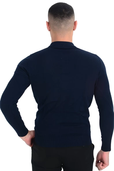 Cengiz İnler Polo Yaka Basic Erkek Triko Kazak - 12