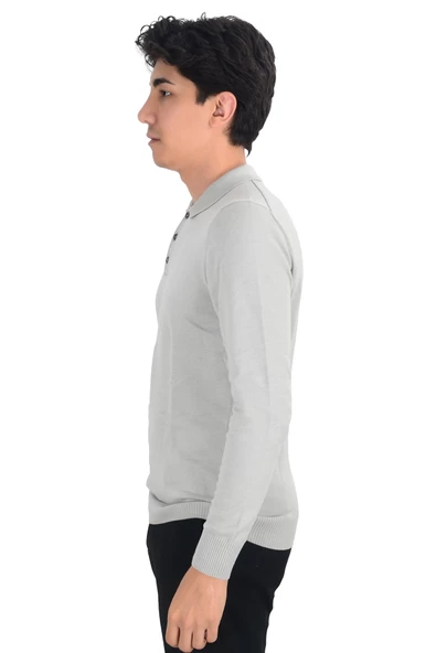 Cengiz İnler Polo Yaka Basic Erkek Triko Kazak - 2