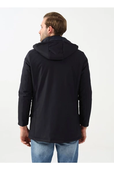 Lacivert Erkek Mont Mn2008700265 - Resim 4