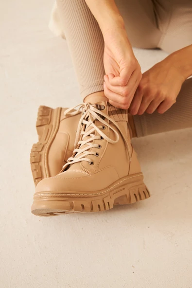 Albishoes M.P Kaymaz Taban Soğuk Geçirmez Suya Dayanıklı Çoraplı Kadın Bot Postal Çizme Kışlık Bot - 3