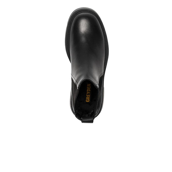 Greyder 57591 Kadın Siyah Hakiki Deri Chelsea Bot - 3