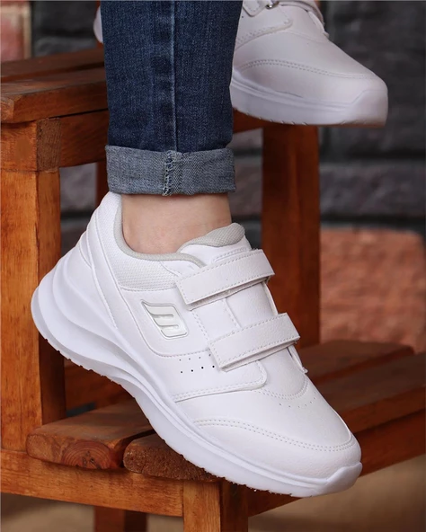 M.P. 232-1307 Zn Beyaz Cırtlı Sneaker Ayakkabı ürün görseli