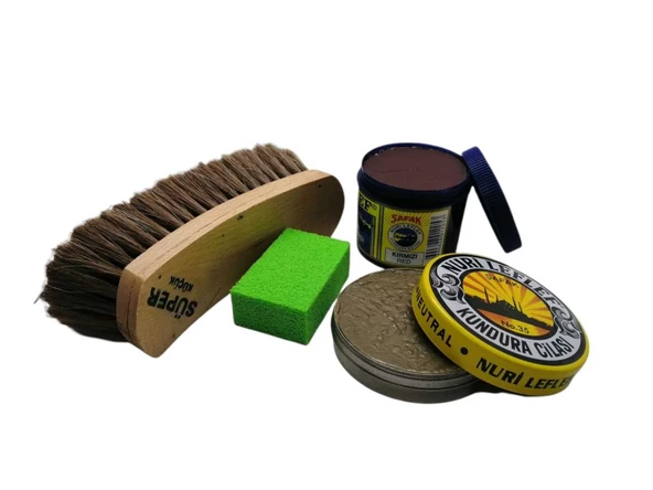 Leflef 4 lü Ayakkabı Bakım Seti Ekstra - Resim 5