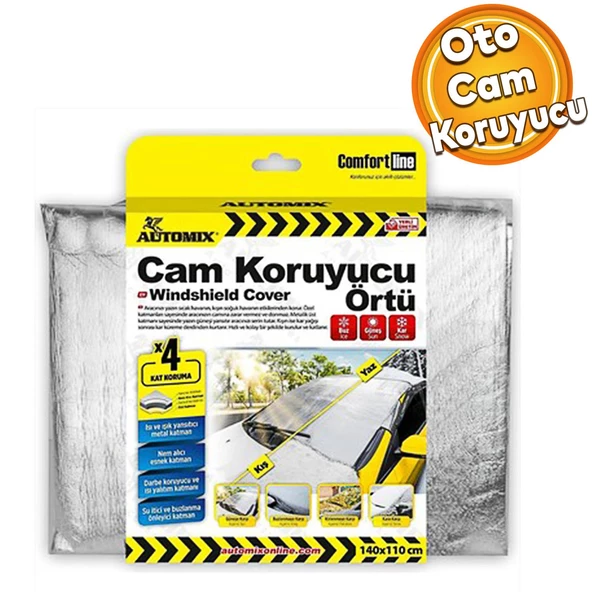 Automix Araba Araç Otomobil Oto Güneş Kar Yaprak Dört Mevsim Cam Koruyucu Gözlük 44558