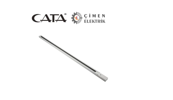 10 ADET 3 METRE CATA CT 9712 Monofaze Spot Rayı Beyaz  Renk