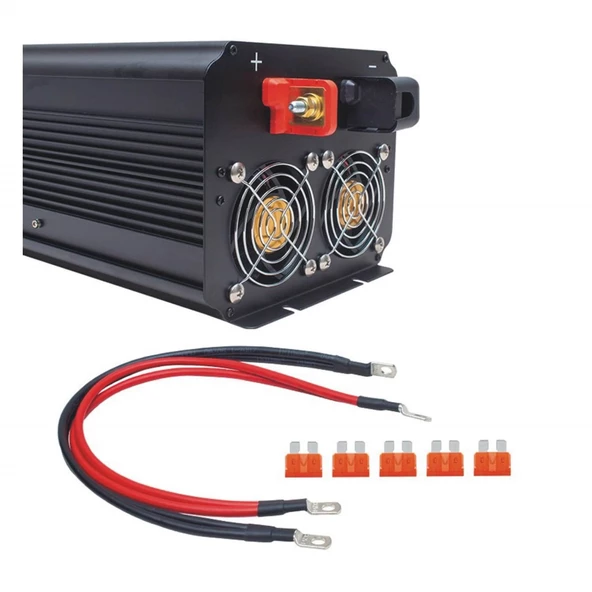 Powermaster Pwr1800-12 Çift Digital Ekranlı 12 Volt 1800 Watt Modified Sinus İnverter-19888 - 3