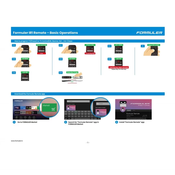 Formuler GTV-IR1 IR Remote Tv Kumanda - 3