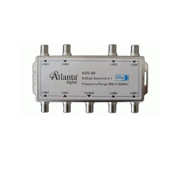 Atlanta 1/8 ADS-08 Diseqc (Sekizli) Switch