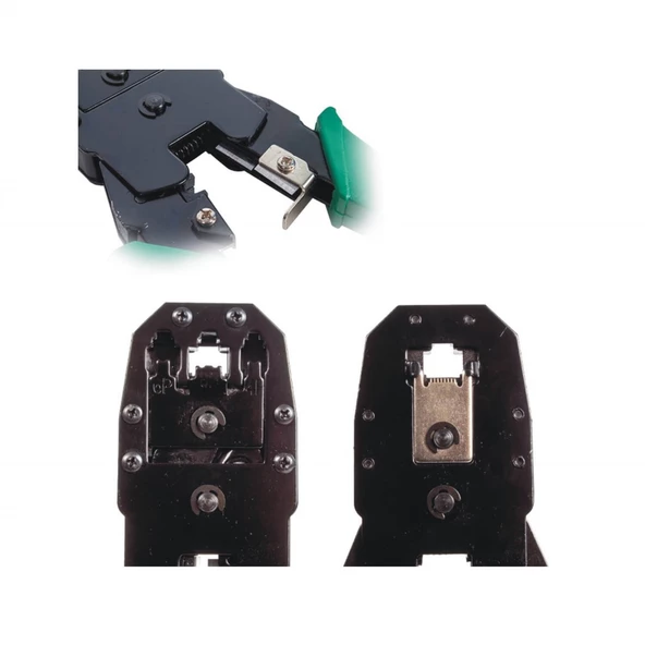 Powermaster RJ11-RJ9-RJ45 3'lü Sıkma Pensesi - 2