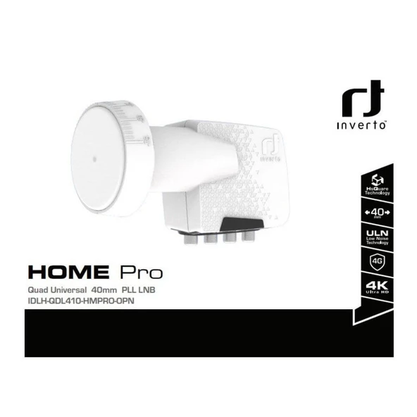 inverto Home Pro Quad (Dört Çıkışlı) 0.1dB Lnb Full Hd 4k Uyumlu - 4