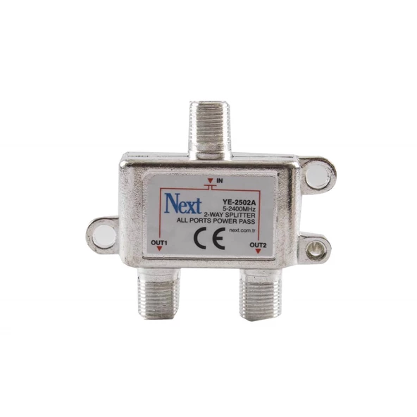Next YE-2502A Splitter 2 Çıkışlı Uydu Bölücü