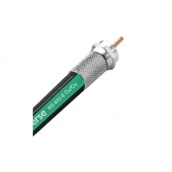 Erse RG6U6 Tam Bakır Cu/cu  Anten Kablosu 10 Mt