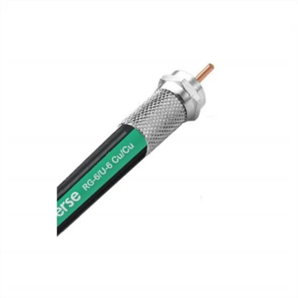 Erse RG6U6 Tam Bakır Cu/cu  Anten Kablosu 100 Mt