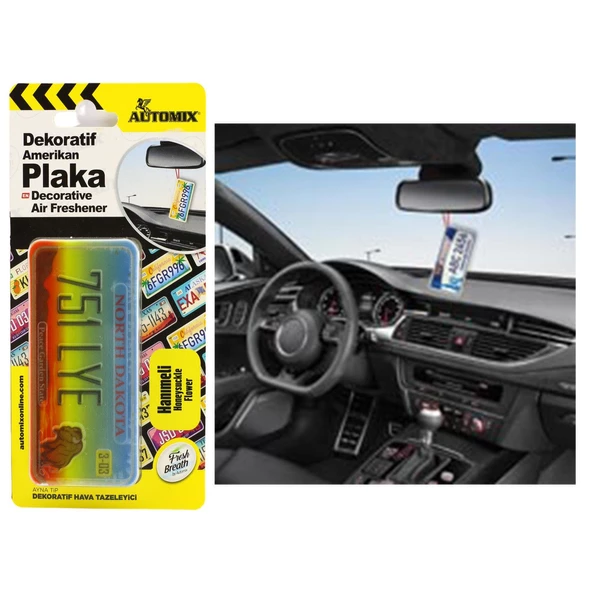 Automix Araba Araç Oto Otomobil Plaka Koku Parfüm Esans North Dakota 44623 - 3