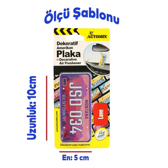 Automix Araba Araç Oto Otomobil Plaka Koku Parfüm Esans Montana 44619 - 2