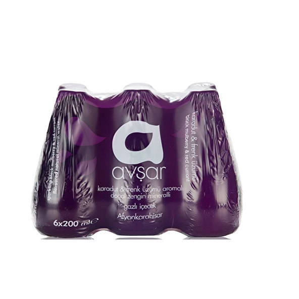Avşar Karadut & Frenk Üzümü Aromalı Maden Suyu 6x200 ml - 2