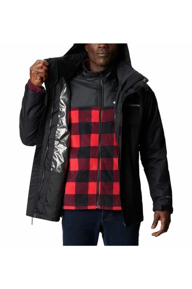 Columbia Bugaboo II Interchange Erkek 3 in 1 Erkek Mont Siyah WM1273-012 - Resim 4
