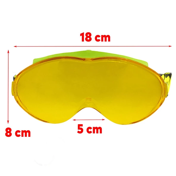Bellasimo Kayak Gözlüğü Değiştirebilir Camlı Antifog Güneş Kar Gözlük Gümüş Snowboard Glasses Gözlük+1 Adet Yedek Cam (Sarı) - 7