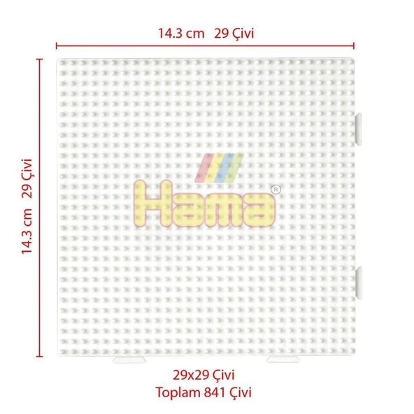 Hama Boncuk Midi Tabla - Büyük Kare (HA234) - 3