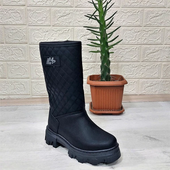 M.P One 3145 Siyah İçi Kürklü Fermuarlı 29cm Kız Çocuk Çizme - 7