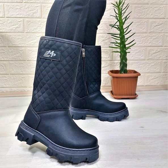 M.P One 3145 Siyah İçi Kürklü Fermuarlı 29cm Kız Çocuk Çizme - 2