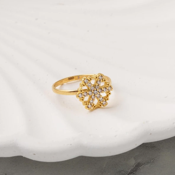 14 Ayar Kartanesi Altın Çocuk Yüzüğü - Resim 3