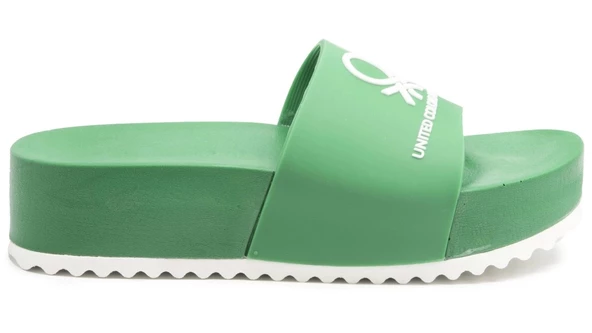 BENETTON 1211 Yeşil Kadın Terlik - 2