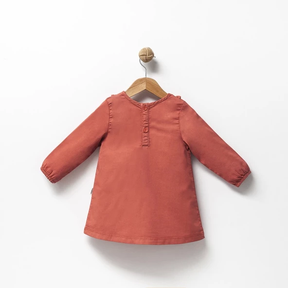 Jolbaby Fırfır Detaylı Vintage Kız Bebek Bayramlık Elbise - 2