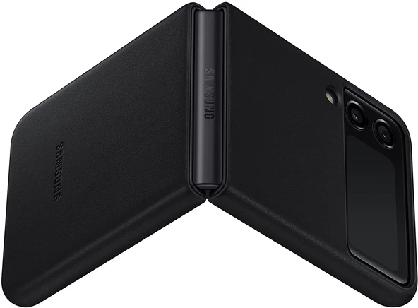 Samsung Galaxy Z Flip3 5G Deri Kılıf Hakiki Deri Lether Cover EF-VF711 - 3