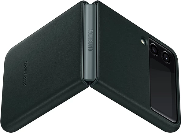 Samsung Galaxy Z Flip3 5G Deri Kılıf Hakiki Deri Lether Cover EF-VF711 - 7