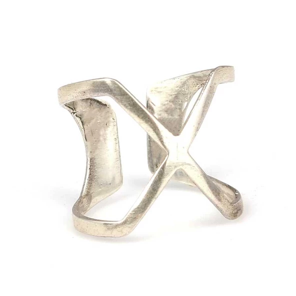 925 Ayar Gümüş  X Yüzük ürün görseli