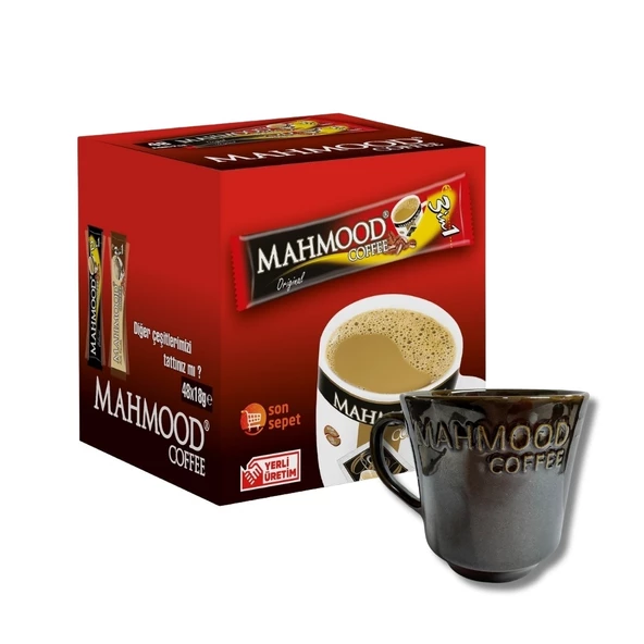 Mahmood Coffee 3 ü 1 Arada 48 Adet Kupa Bardak Hediyeli