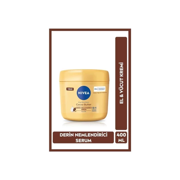 Nivea Cocoa Butter El Ve Vücut Bakım Kremi 400ml