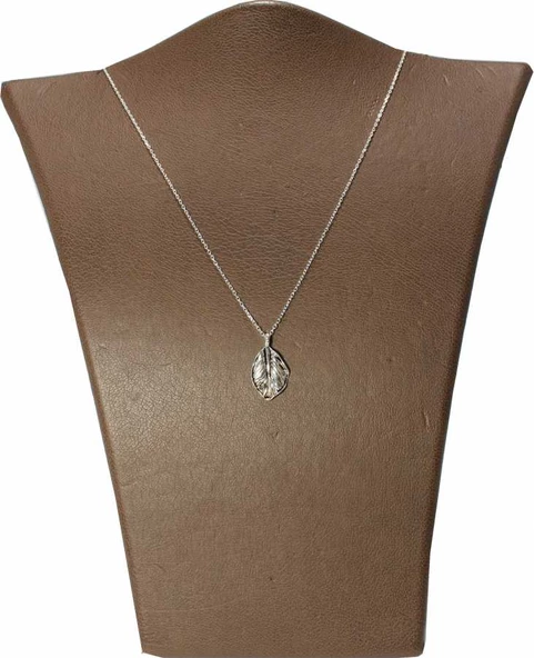 925 ayar Gümüş Yaprak Modeli Charm Kolye