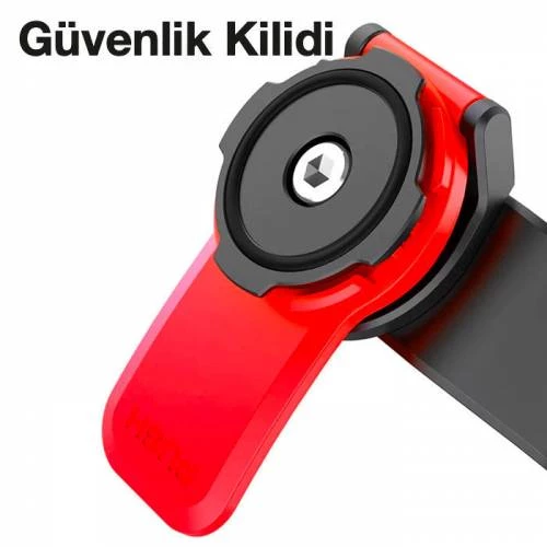 Polham Motosiklet, Bisiklet, Scooter İçin Gidon Telefon Tutucu, Güvenlik Kilitli Telefon Tutucu - 4
