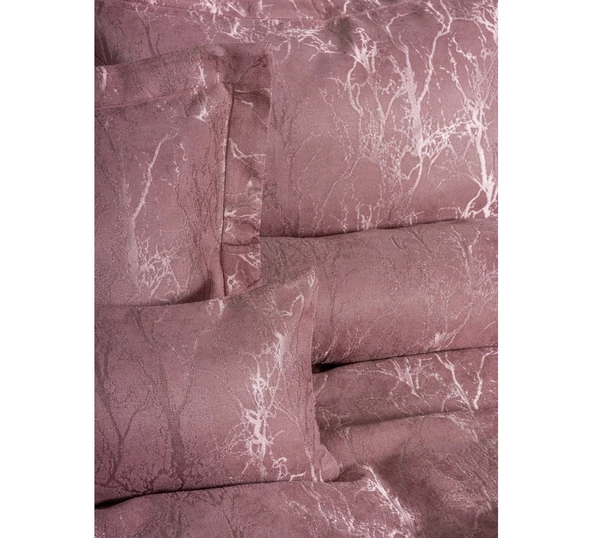 Cotton Box Smart Çift Kişilik Yatak Örtüsü Dalya - Gül kurusu - 2