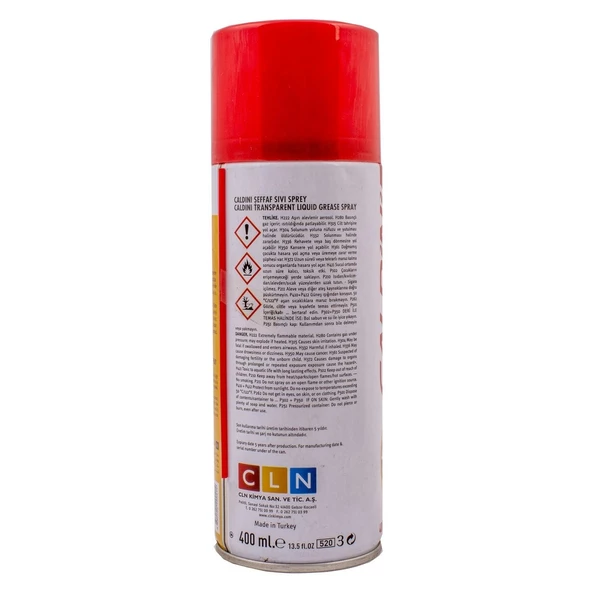 Caldini Şeffaf Sıvı Gres Sprey 400Ml - 2