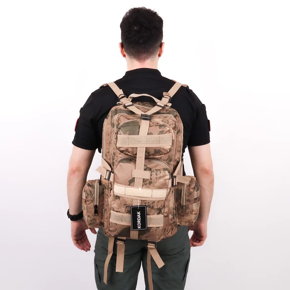 42 lt Jandarma Kamuflaj  Taktik Outdoor Sırt Çantası