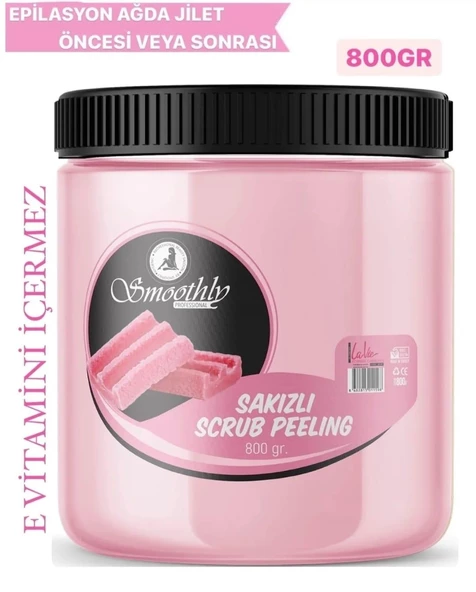 Manikür Pedikür Peeling Bubble Gum Sakızlı Kabin Boy 800gr