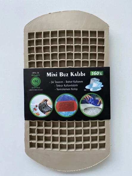 160'lı Mini Küp Şekilli Silikon Buzluk Buz Kalıbı - 4
