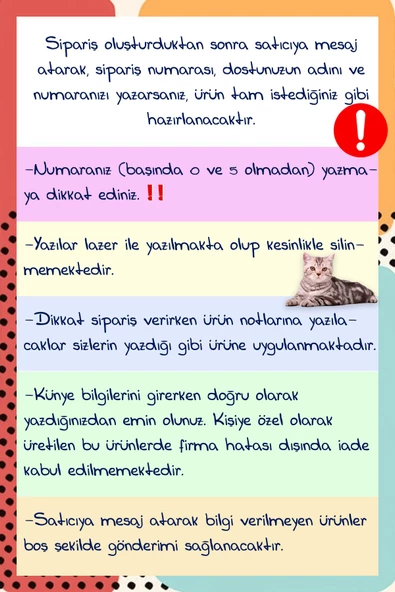 Kırmızı Ekose Desenli Kedi Köpek Künyesi Kalp Şekilli - 2