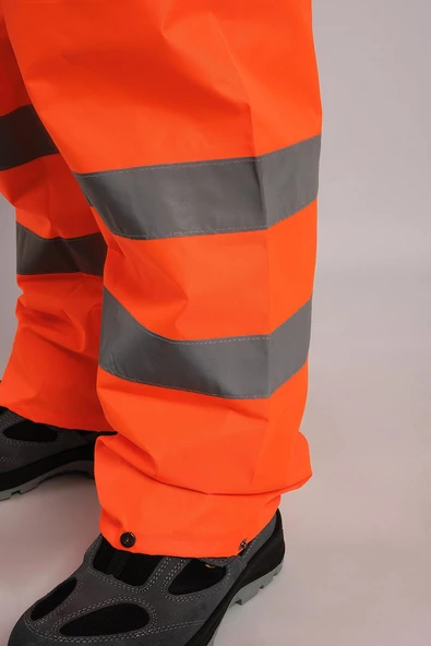 BESTGUARD Yağmurluk Oxford Reflektörlü Turuncu Takım - 6