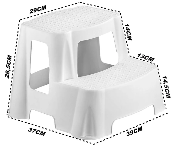 Çocuk Basamağı Çok Amaçlı 2 Katlı Basamak Evde, İşde, Depoda - 2