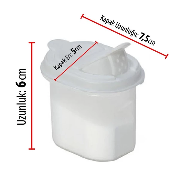 Moon Star İkili Tuzluk Baharatlık Karabiberlik Pratik Kullanım 2x100ML - 6