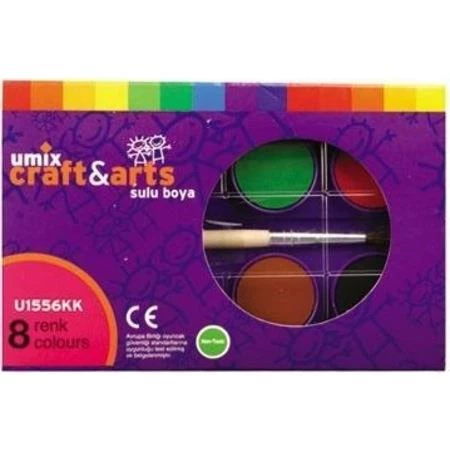 UMIX SULUBOYA 8 LI KUCUK KARTON KUTU (U1556KK-8) ürün görseli