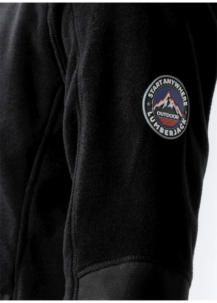 Lumberjack Ml Alwar 7CK26 Siyah Erkek Polar - Resim 5