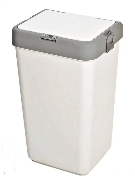 Motek Pratik Kapaklı 40 Litre Kirli Çamaşır Sepeti MT-08 - 2