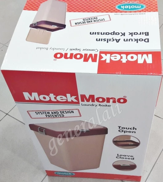 Motek Pratik Kapaklı 40 Litre Kirli Çamaşır Sepeti MT-08 - 6
