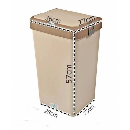 Motek Pratik Kapaklı 40 Litre Kirli Çamaşır Sepeti MT-08 - 5