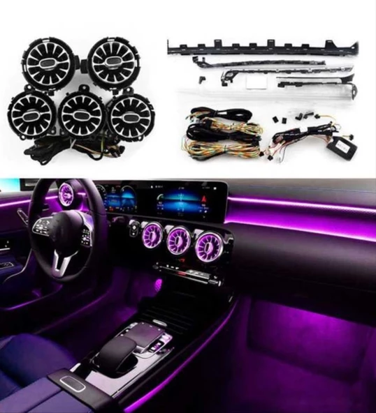 AUTOGP Mercedes w177 ışıklı havalandırma ve ambians seti 2018+ - 2